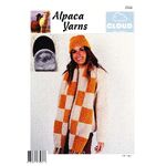 2506 - Alpaca Yarns Cloud Check Scarf & Beanie