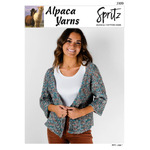 2309 - Alpaca Yarns Spritz Throw Over Cardigan Knitting Pattern