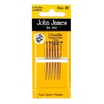 JJ Chenille Needles Size 20 Pack of 6