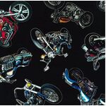 Motor Cycles Black - On The Road Collection