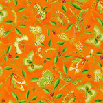 Fabric - Parvaneh's Butterflies RK21939147 Tangerine