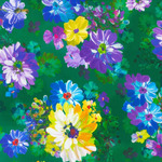 Fat Quarter - Painterly Petals - Meadow RK22270238