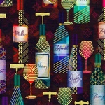 Happy Hour Fabric - 22742-280 Wine