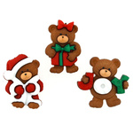 Button - A Beary Merry Christmas 7497