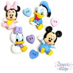 Button - Mickey and Friends #7722