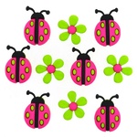 Button - Ladybug Crossing