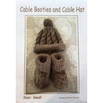Cable Booties and Cable Hat Kit Small - To fit: 0 - 3 months
