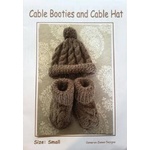 Cable Booties and Cable Hat Kit Small 