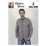 JS097 - Inca Spun 10 Ply Man's Rib Cardigan 2622
