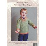 Multi Colour Tweed Fisherman's Boys Jumper 1213