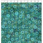 Fat Quarter - Oriental Gardens Teal Lace - 7OG-2