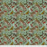Fat Quarters - Forest Floor - The Forager - PWRH012 Aqua