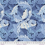 Fabric Piece - Large Acanthus - Blue 112cm x 85cm