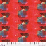 Fat Quarter - COUNTER - Red Abstract Layers (Hannah Pearl) PWEB076