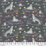 Tula Pink Graywork- Seal the Deal (Carbon)
