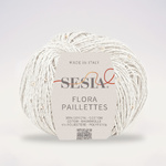 Sesia Flora Paillettes 0280 White