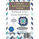 English Paper Piecing Template - Patchwork of the Crosses Starter Pack 1"