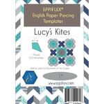 English Paper Piecing Template - Lucy's Kites 1"