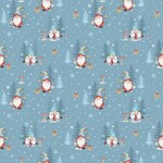 Fabric - Winter Gonks COL 102 Blue