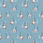 Fabric - Winter Gonks COL 102 Blue