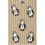 Button - Handmade L80 Penguins - 5pcs