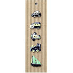 Button - Handmade Transport Buttons L248 - 5pcs