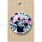 Button - Handmade L348 - Flower