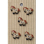Button - Handmade Horse Buttons L542 - 5pcs