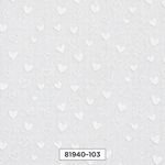 Simply Tonal Hearts Fabric (81940-103)