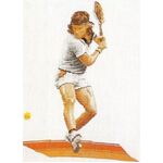 Tennis Player - Counted Cross Stitch Kit