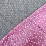 Sevenberry  Shantung - Terracotta Sakura / Crimson Asanoha