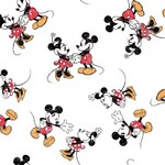 Fabric - Mickey & Minnie Scattered