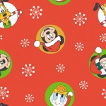Fat Quarters - Mickey and Friends Christmas - Badge - 30270 107