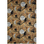 Fabric - Halloween Cat Silhouette 30380-107