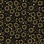 She Who Sews - C11341-Black Flower Stencils Black