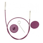 KnitPro Interchangeable Needle Cable 150cm Purple