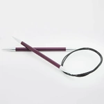Zing Fixed Circular Needles 6.00mm 60cm Purple Velvet