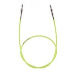 KnitPro Interchangeable Needle Cable 60cm/24" Neon Green