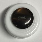 Button - 15mm Dark Brown