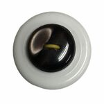 Button - 15mm Brown