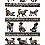 Fabric - K&K Dog On It Dog Walk 9050/5109