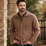 1031 Inglewood Cardigan Knitting Pattern – Men’s Textured Classic