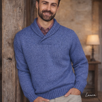 1032 Merino Shawl Collar Jumper Knitting Pattern – Men’s Classic