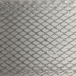 Glitter Mesh Ribbon Silver 50mm