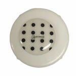 Button - 18mm White/Black Dots ST4368