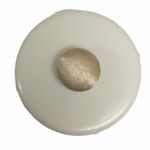 Button - 9mm Covered Ivory