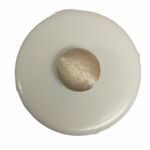 Button - 9mm Covered Ivory