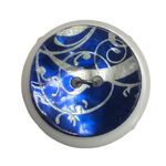 Button - 25mm Blue/White Scroll ST4411