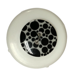 Button - 18mm Black Circles White ST4550