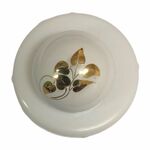 Button - 18mm White Gold Leaf